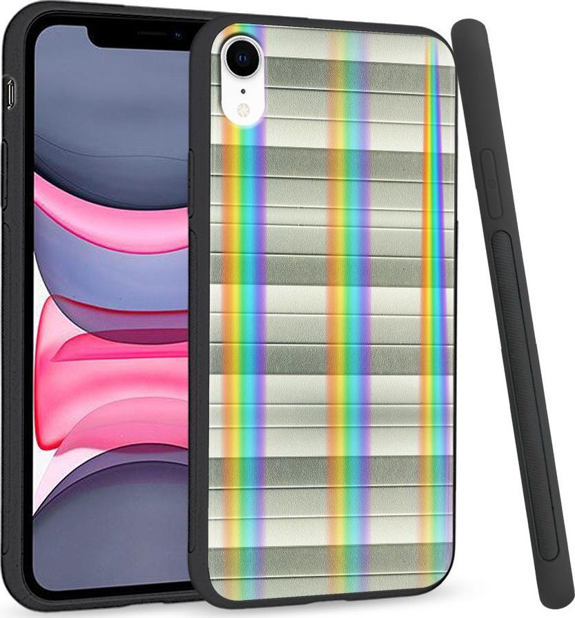 Super Fashion Etui Rainbow Series na Apple iPhone XR Odcienie szarości 1