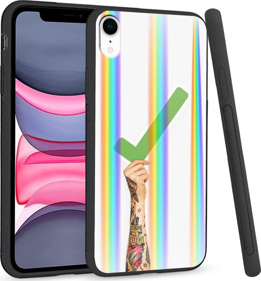 Super Fashion Etui Rainbow Series na Apple iPhone XR Jestem na tak 1