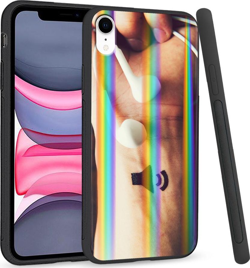Super Fashion Etui Rainbow Series na Apple iPhone XR Czas na muzykę 1