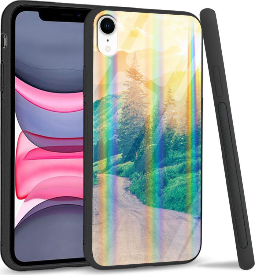 Super Fashion Etui Rainbow Series na Apple iPhone XR Village roads 1