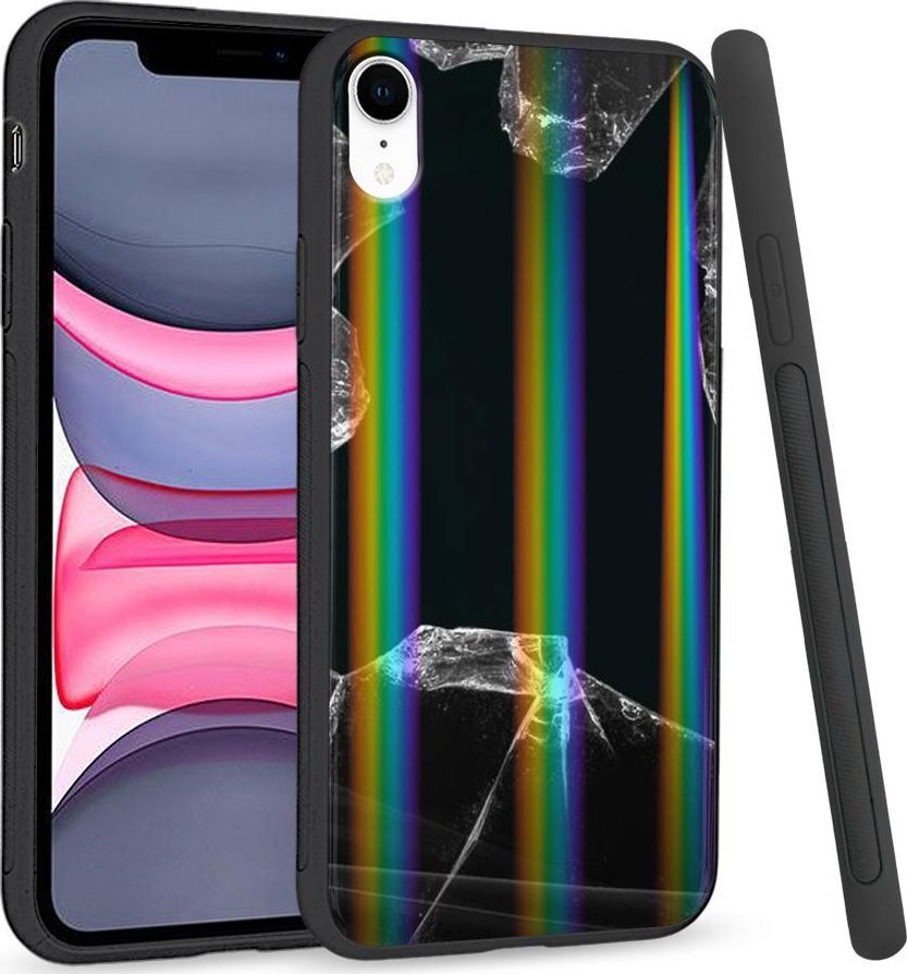 Super Fashion Etui Rainbow Series na Apple iPhone XR Broken Glass 1