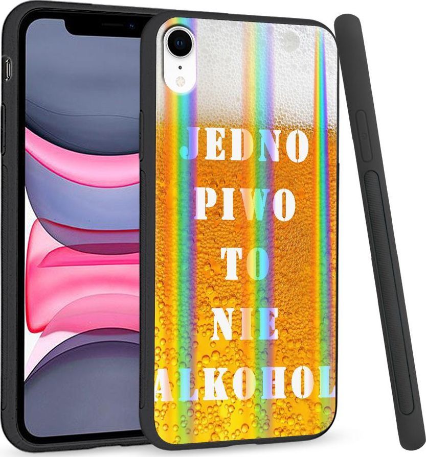 Super Fashion Etui Rainbow Series na Apple iPhone XR Jedno piwo to nie alkohol 1