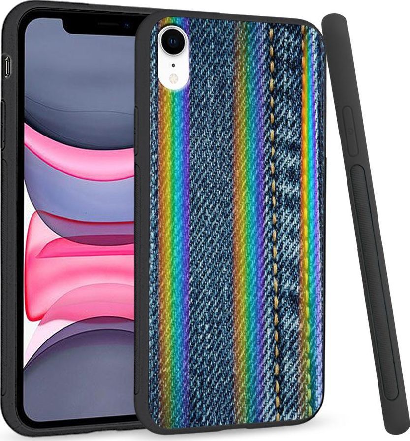 Super Fashion Etui Rainbow Series na Apple iPhone XR Jeans 1