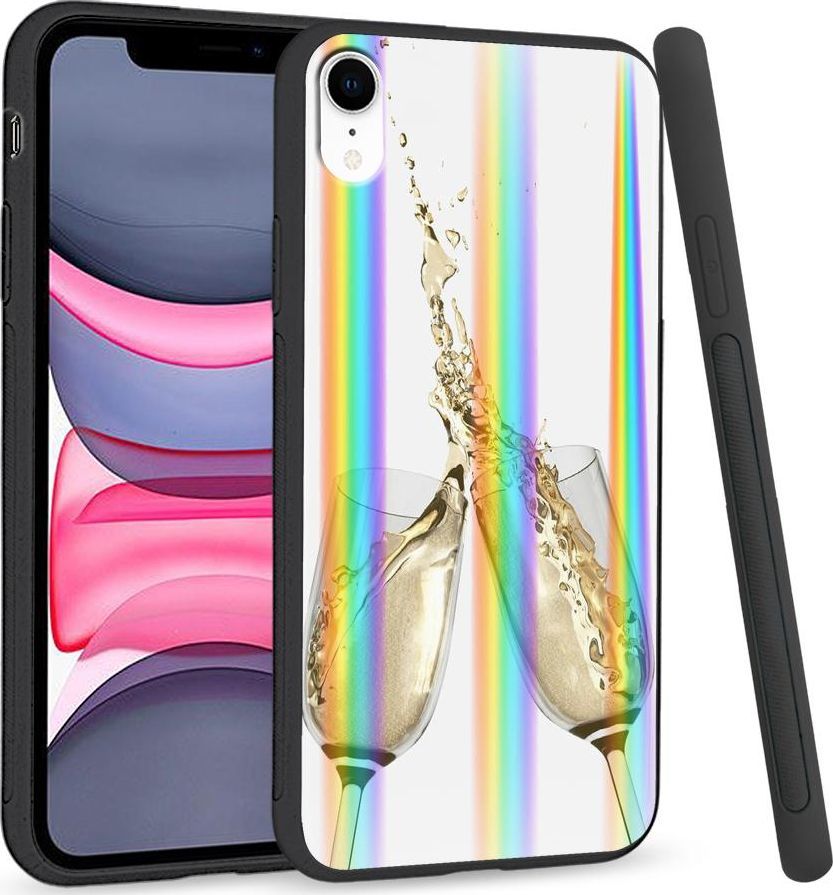 Super Fashion Etui Rainbow Series na Apple iPhone XR Szampan 1