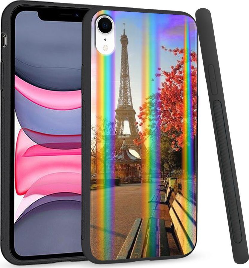 Super Fashion Etui Rainbow Series na Apple iPhone XR Paris 1