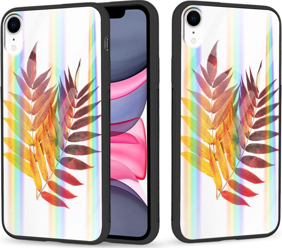Super Fashion Etui Rainbow Series na Apple iPhone XR Reddish yellow leaves 1