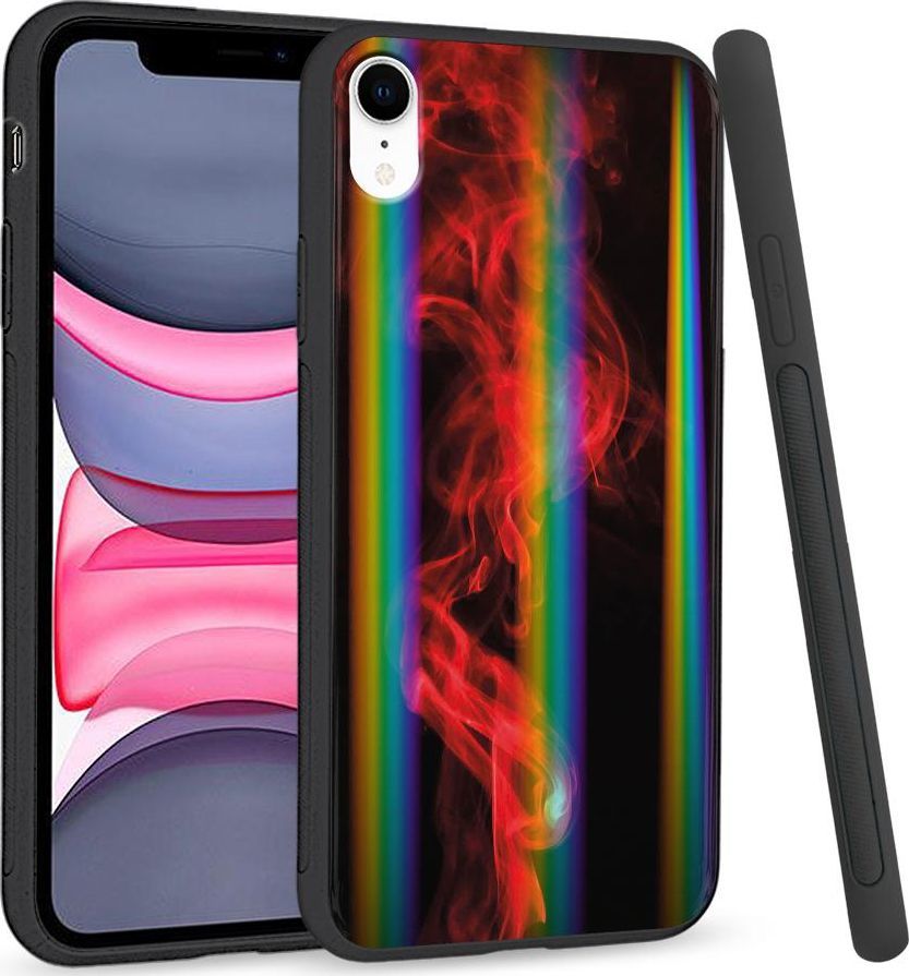 Super Fashion Etui Rainbow Series na Apple iPhone XR Red smoke 1
