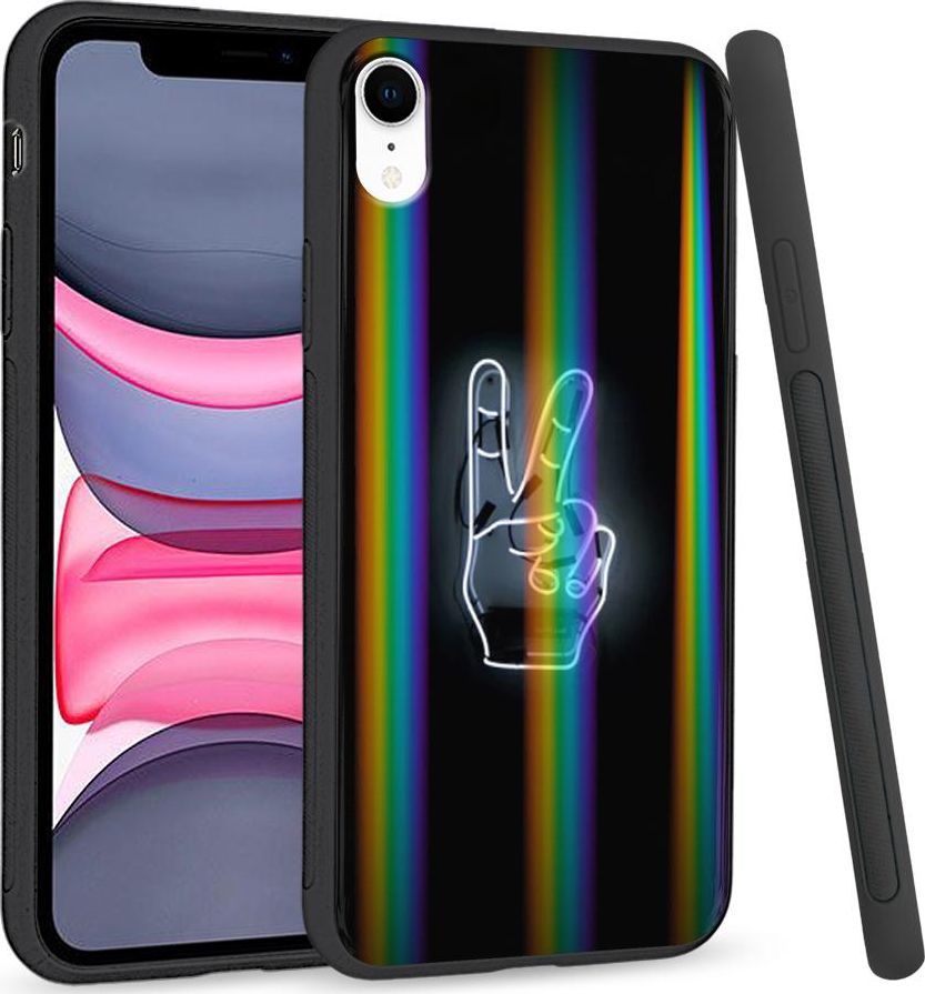 Super Fashion Etui Rainbow Series na Apple iPhone XR Peace 1