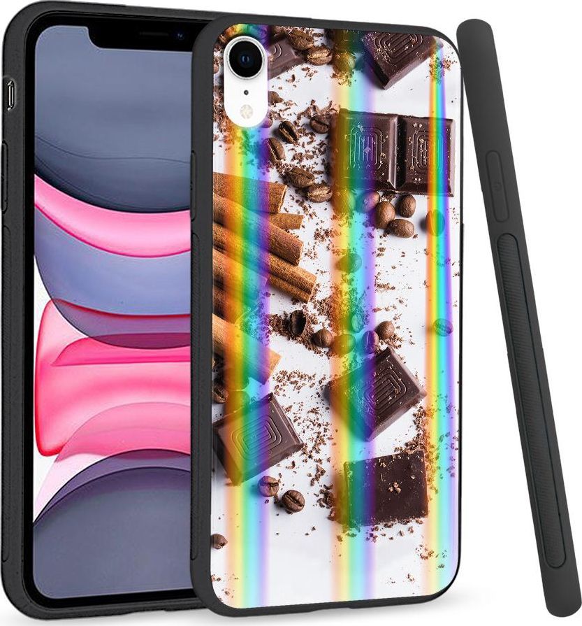 Super Fashion Etui Rainbow Series na Apple iPhone XR Czekocynamon 1