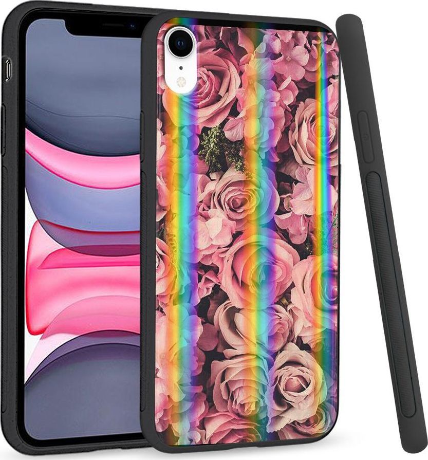 Super Fashion Etui Rainbow Series na Apple iPhone XR Roses 1