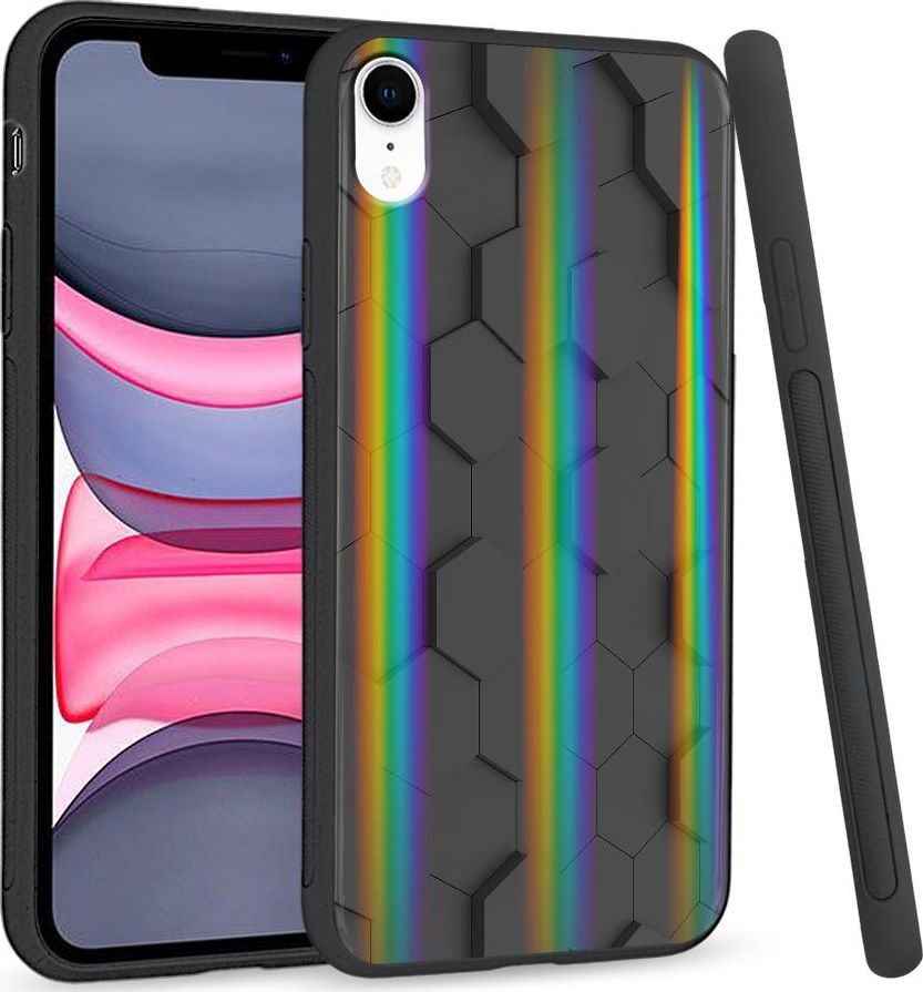 Super Fashion Etui Rainbow Series na Apple iPhone XR Honeycomb Pattern 1
