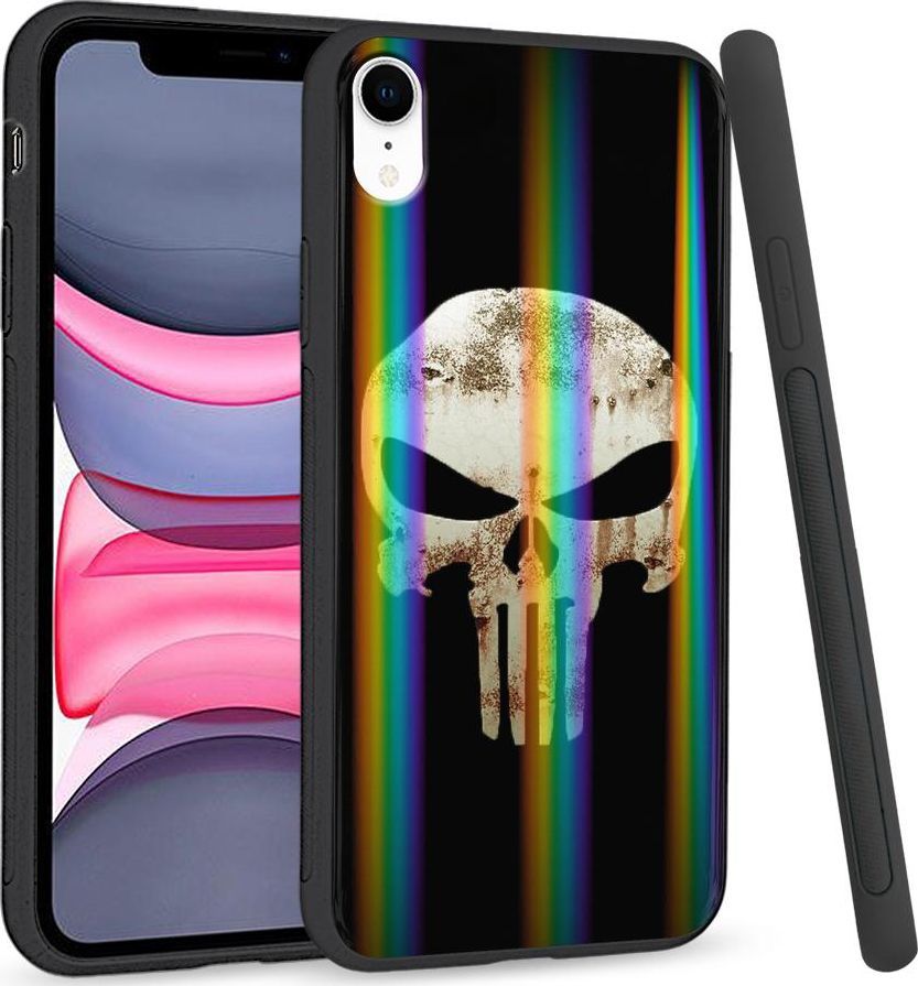 Super Fashion Etui Rainbow Series na Apple iPhone XR Czaszka 1