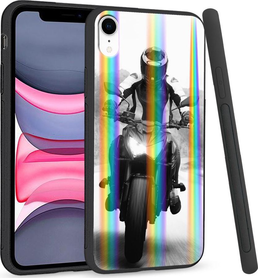 Super Fashion Etui Rainbow Series na Apple iPhone XR Racer 1