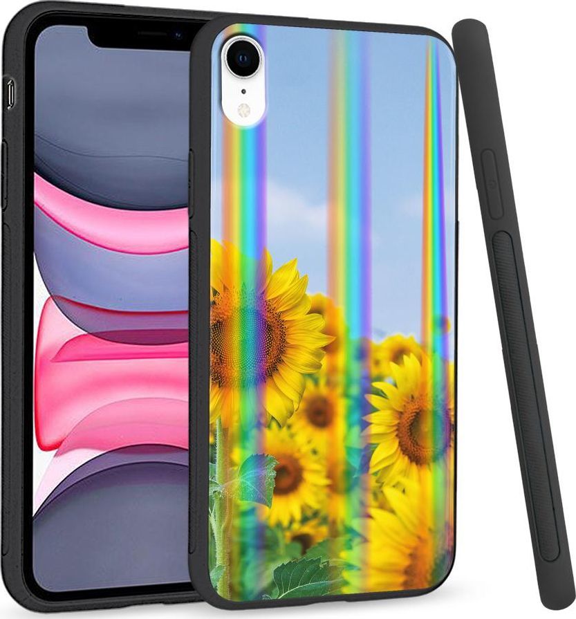 Super Fashion Etui Rainbow Series na Apple iPhone XR Sunflowers 1
