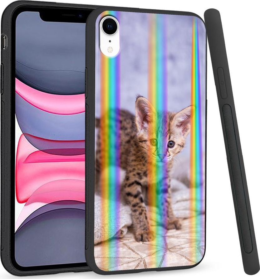 Super Fashion Etui Rainbow Series na Apple iPhone XR Baby kitty 1