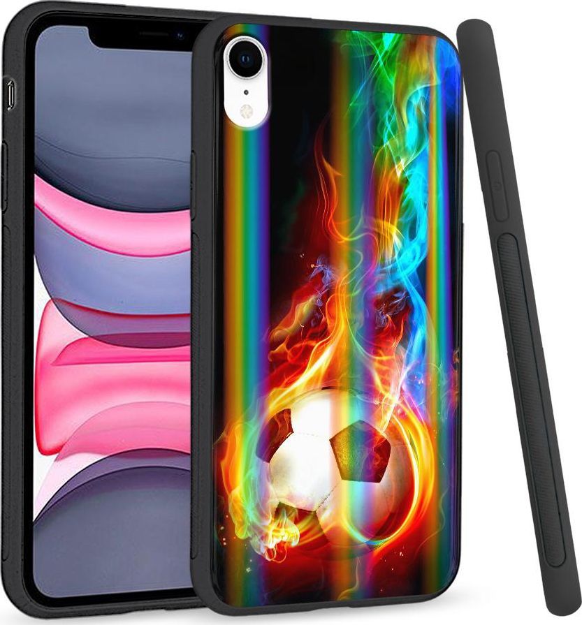 Super Fashion Etui Rainbow Series na Apple iPhone XR Football 1