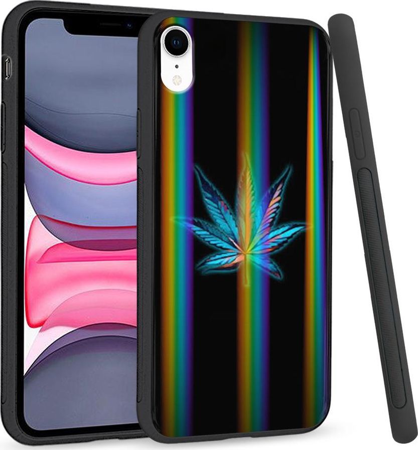Super Fashion Etui Rainbow Series na Apple iPhone XR Liść 1