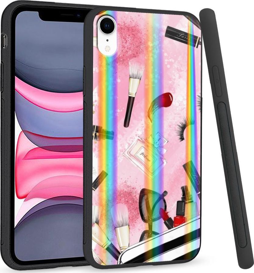 Super Fashion Etui Rainbow Series na Apple iPhone XR Make'up 1