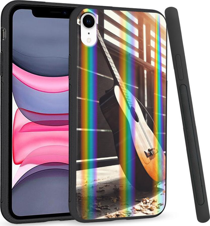 Super Fashion Etui Rainbow Series na Apple iPhone XR Wooden Guitar 1