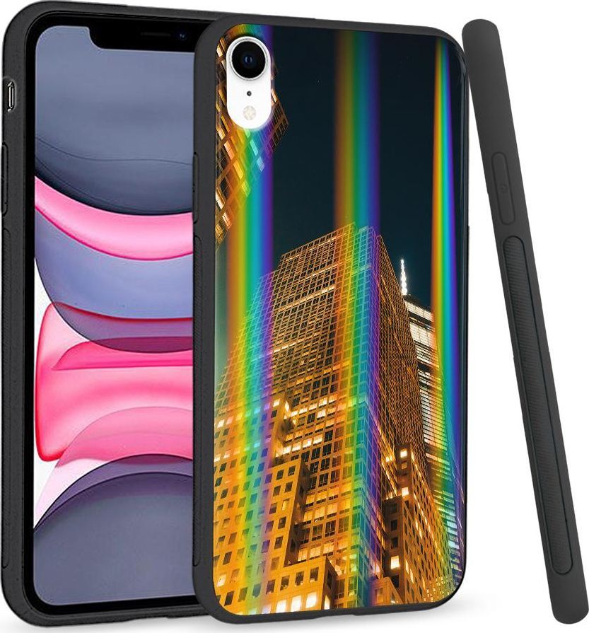 Super Fashion Etui Rainbow Series na Apple iPhone XR Night building 1