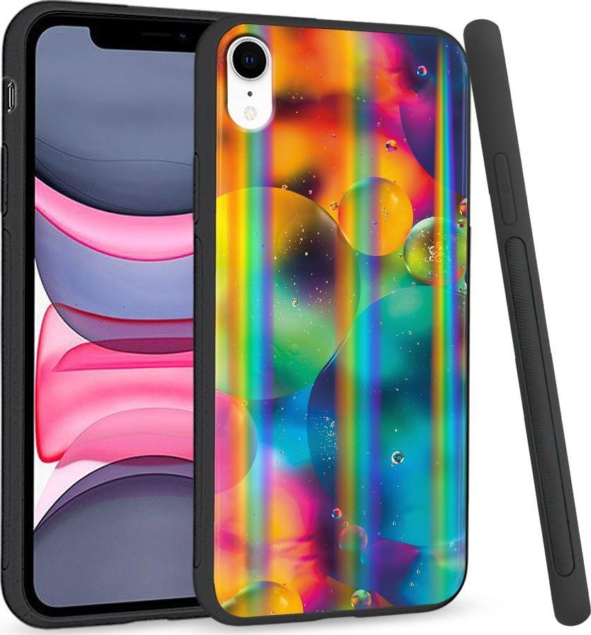 Super Fashion Etui Rainbow Series na Apple iPhone XR Kolorowe bańki 1