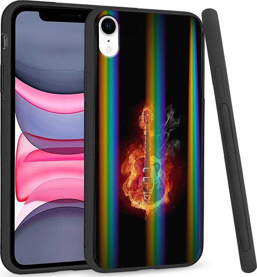 Super Fashion Etui Rainbow Series na Apple iPhone XR Burning Guitar 1
