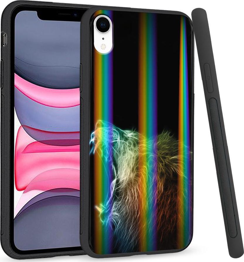 Super Fashion Etui Rainbow Series na Apple iPhone XR Roaring Lion 1