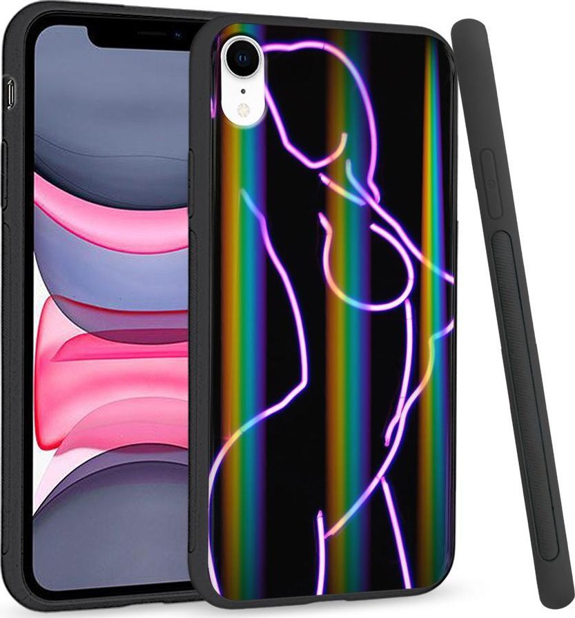 Super Fashion Etui Rainbow Series na Apple iPhone XR Lady Black 1