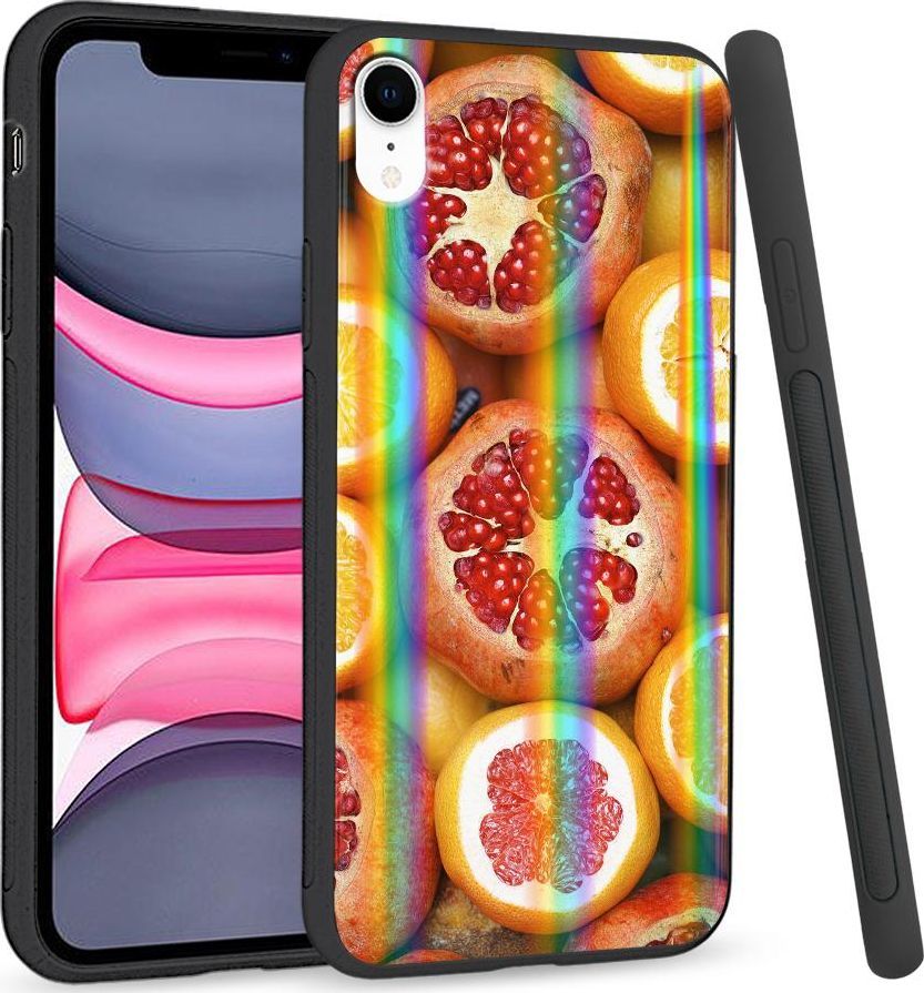 Super Fashion Etui Rainbow Series na Apple iPhone XR Fruits 1