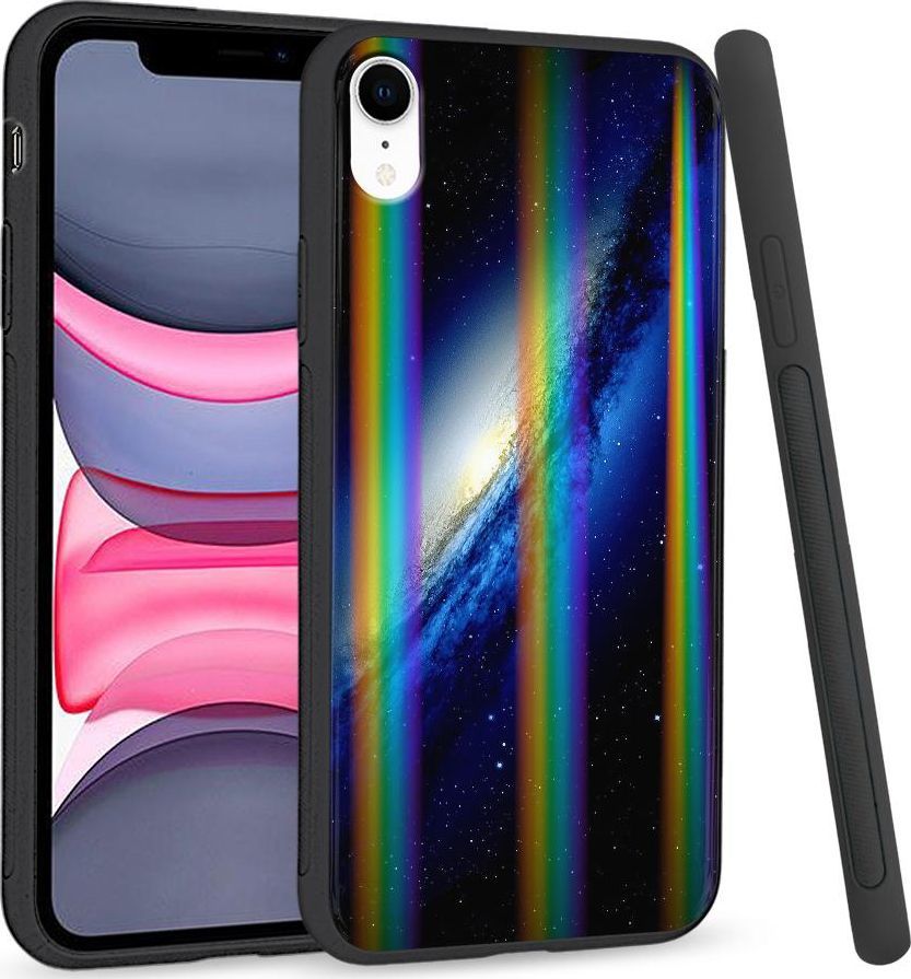 Super Fashion Etui Rainbow Series na Apple iPhone XR Space 1