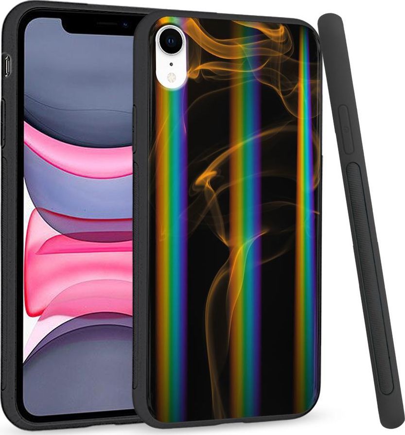 Super Fashion Etui Rainbow Series na Apple iPhone XR Orange smoke 1