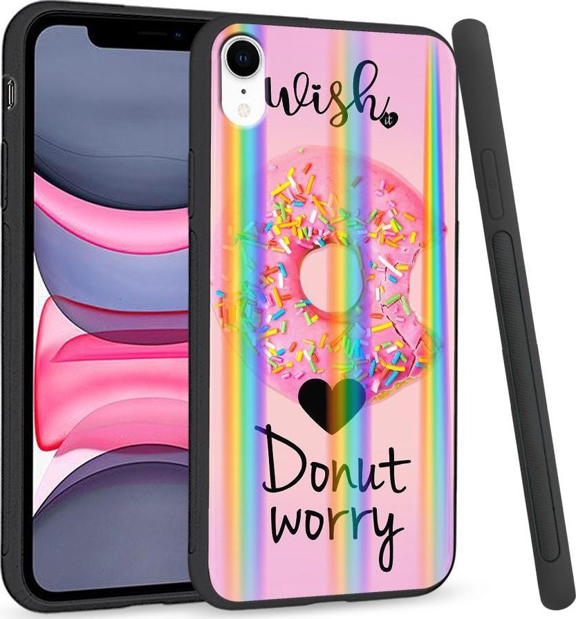 Super Fashion Etui Rainbow Series na Apple iPhone XR Black Kitty 1