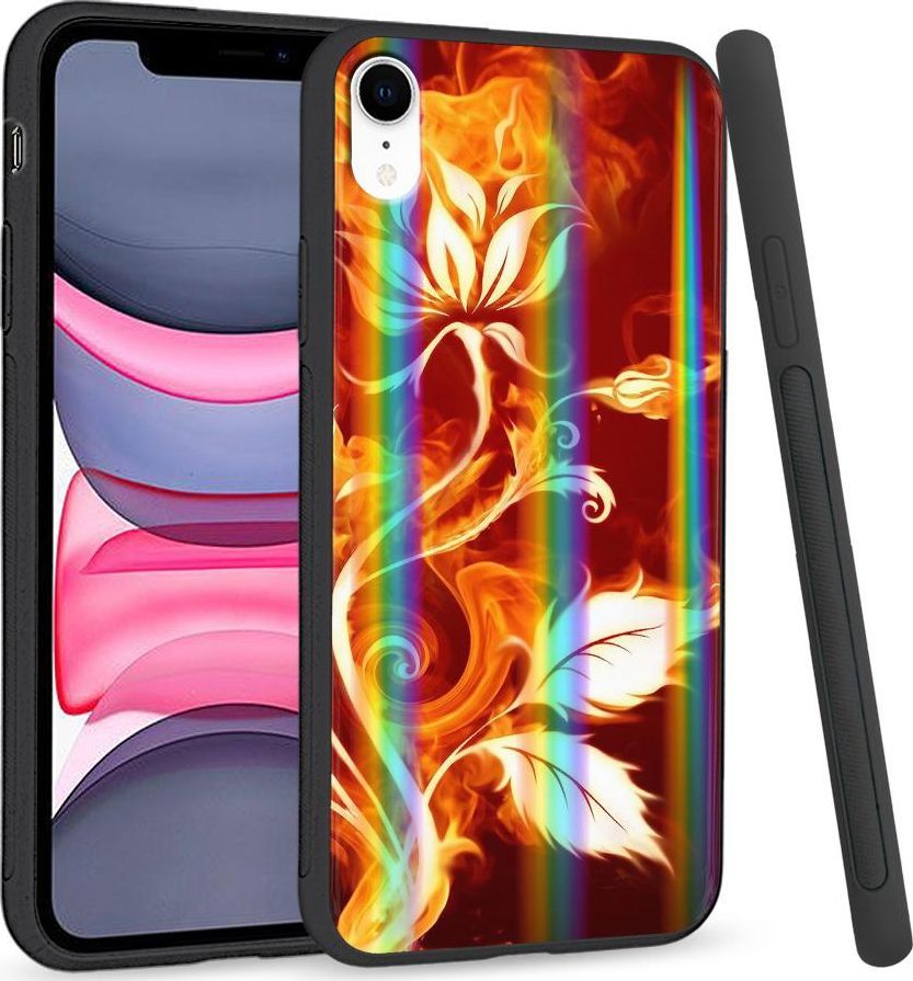 Super Fashion Etui Rainbow Series na Apple iPhone XR Frozen Flower 1
