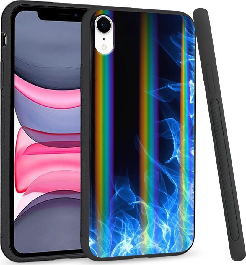 Super Fashion Etui Rainbow Series na Apple iPhone XR Niebieski Podmuch 1