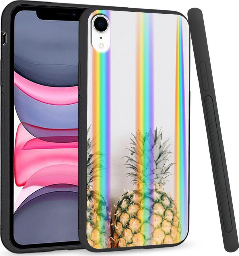 Super Fashion Etui Rainbow Series na Apple iPhone XR Ananas 1