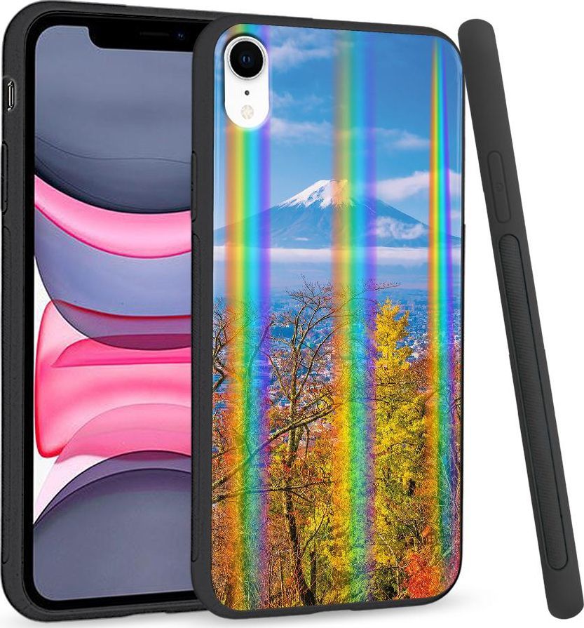 Super Fashion Etui Rainbow Series na Apple iPhone XR Widk vulkan 1