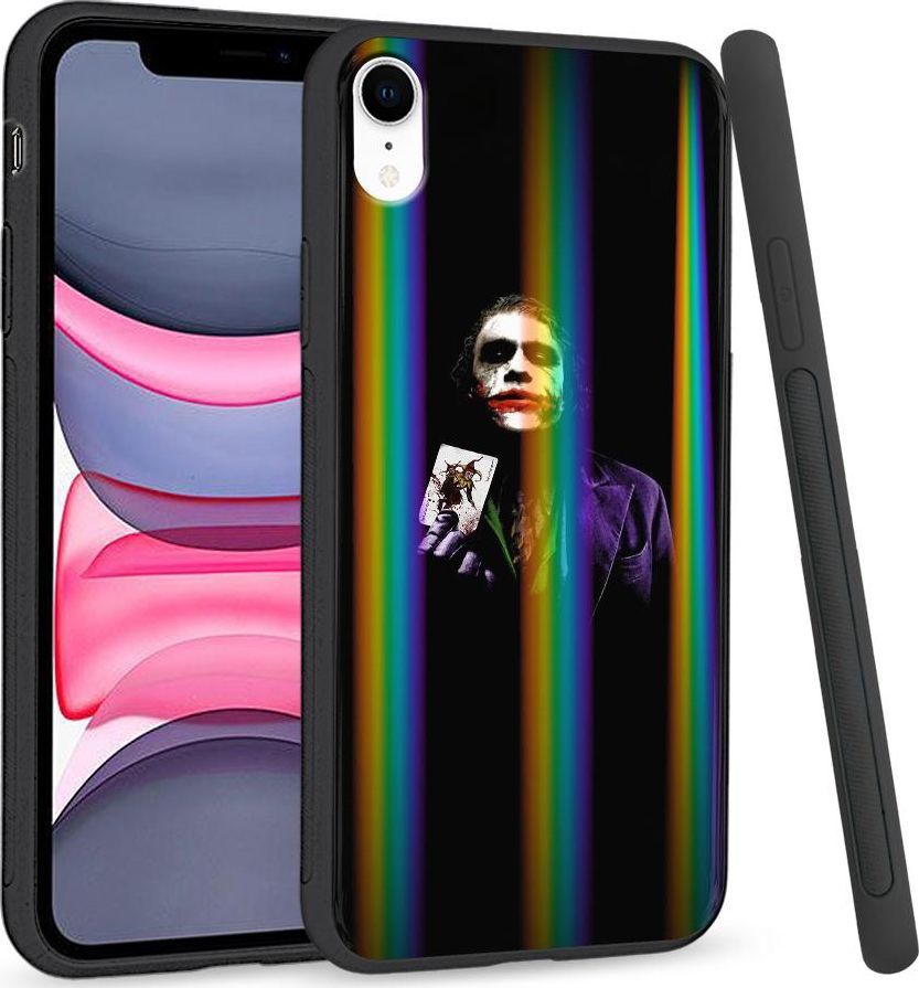 Super Fashion Etui Rainbow Series na Apple iPhone XR Czarny Joker 1