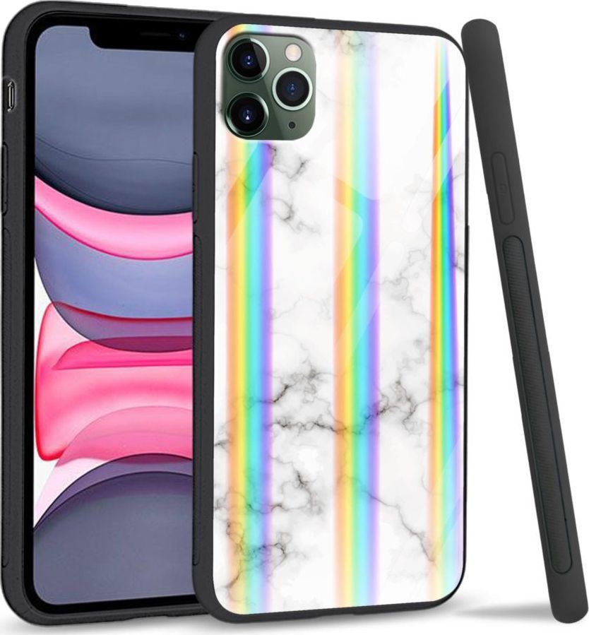 Super Fashion Etui Rainbow Series na Apple iPhone 11 Pro White granite 1