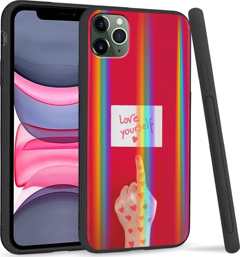 Super Fashion Etui Rainbow Series na Apple iPhone 11 Pro Pokochaj siebie 1