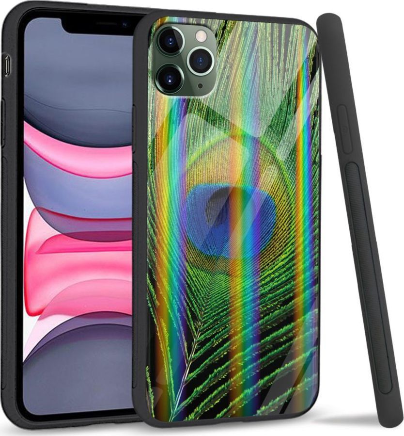 Super Fashion Etui Rainbow Series na Apple iPhone 11 Pro Peacock Feather 1
