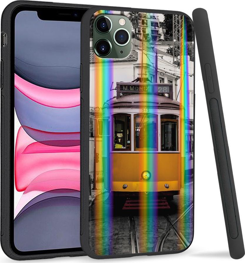 Super Fashion Etui Rainbow Series na Apple iPhone 11 Pro Stary tramwaj 1