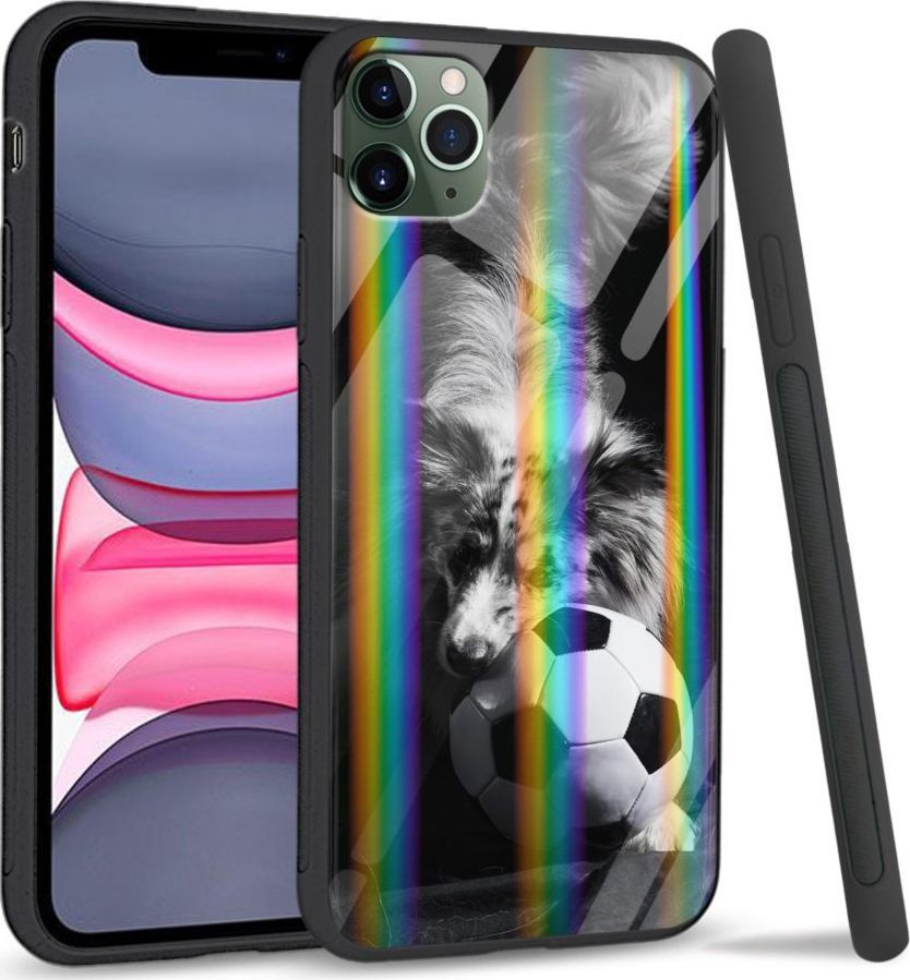 Super Fashion Etui Rainbow Series na Apple iPhone 11 Pro Dog with ball 1