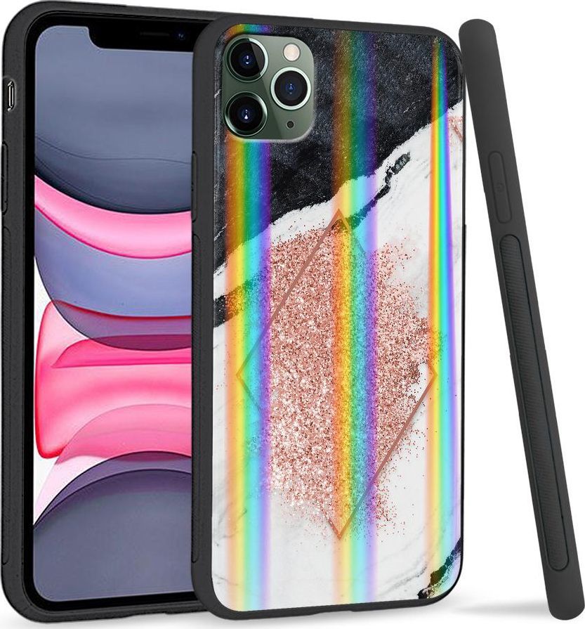 Super Fashion Etui Rainbow Series na Apple iPhone 11 Pro Różowy marmur 1