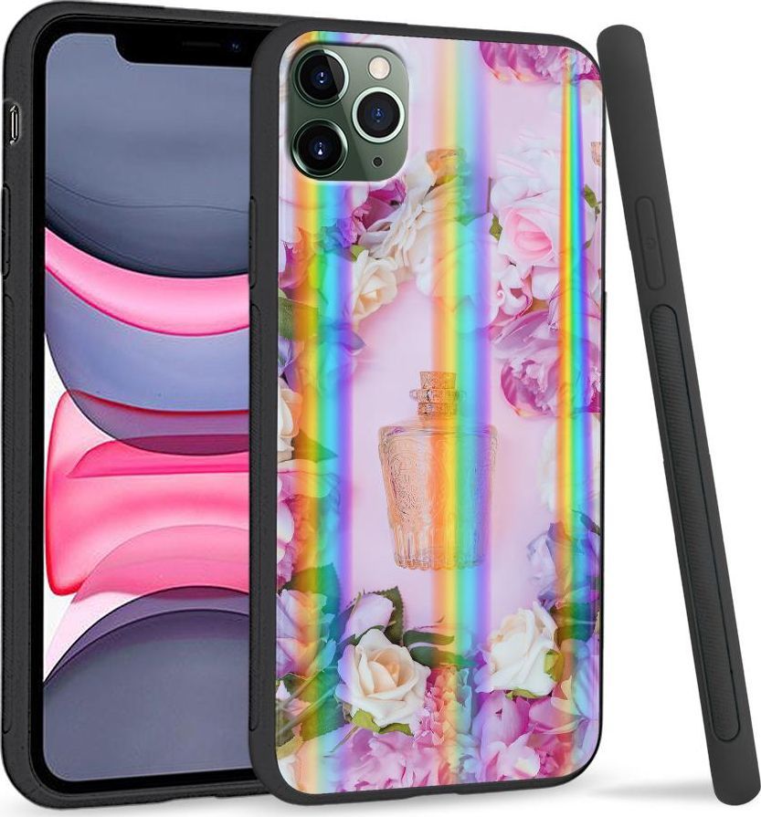 Super Fashion Etui Rainbow Series na Apple iPhone 11 Pro Kwiatowe perfumy 1