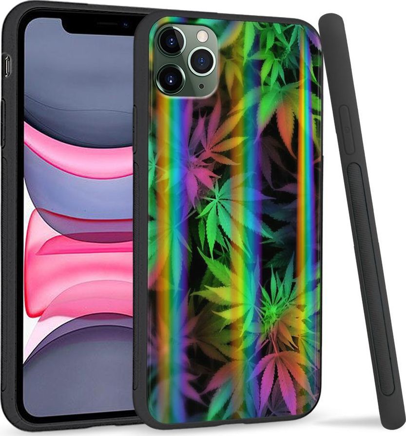 Super Fashion Etui Rainbow Series na Apple iPhone 11 Pro Tęczowe Zioło 1