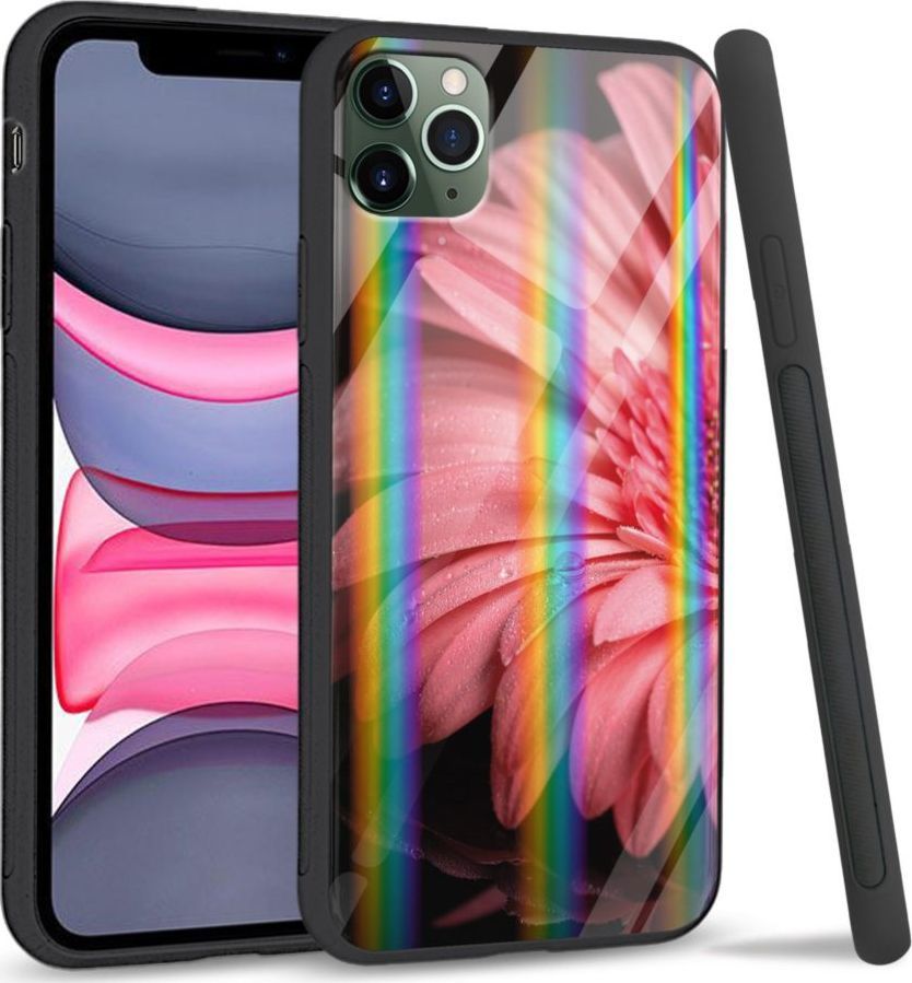 Super Fashion Etui Rainbow Series na Apple iPhone 11 Pro Pink flower 1