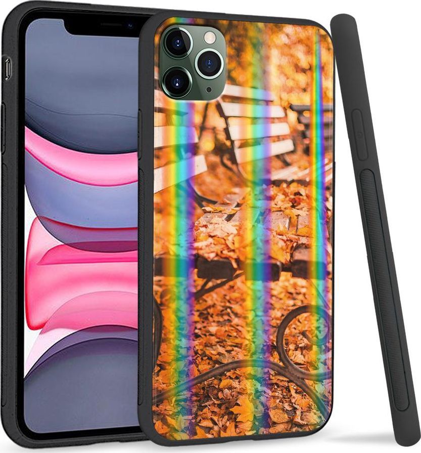 Super Fashion Etui Rainbow Series na Apple iPhone 11 Pro Ławka w parku 1