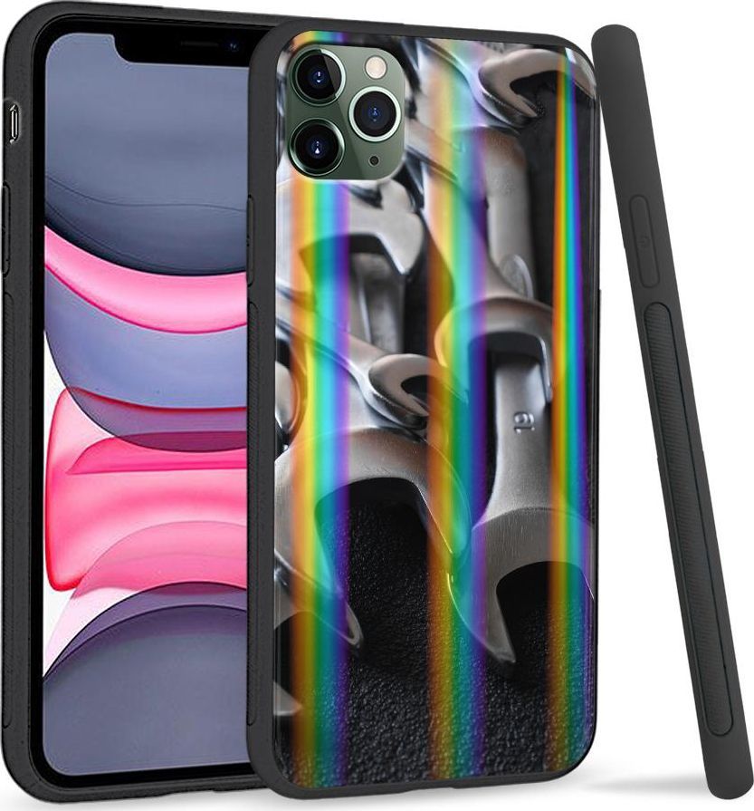 Super Fashion Etui Rainbow Series na Apple iPhone 11 Pro Stalowe klucze 1