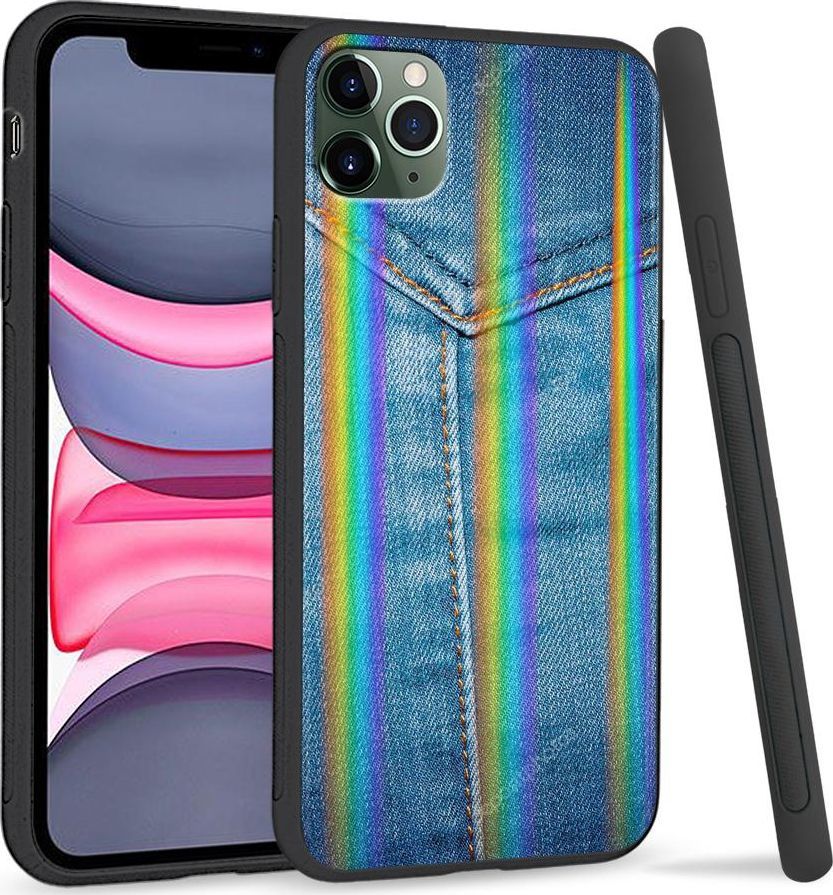 Super Fashion Etui Rainbow Series na Apple iPhone 11 Pro Jeans Pocket 1