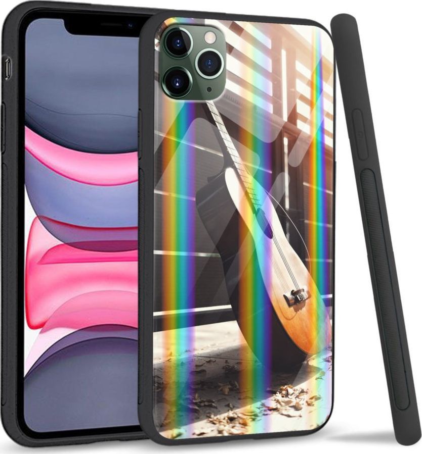 Super Fashion Etui Rainbow Series na Apple iPhone 11 Pro Wooden Guitar 1